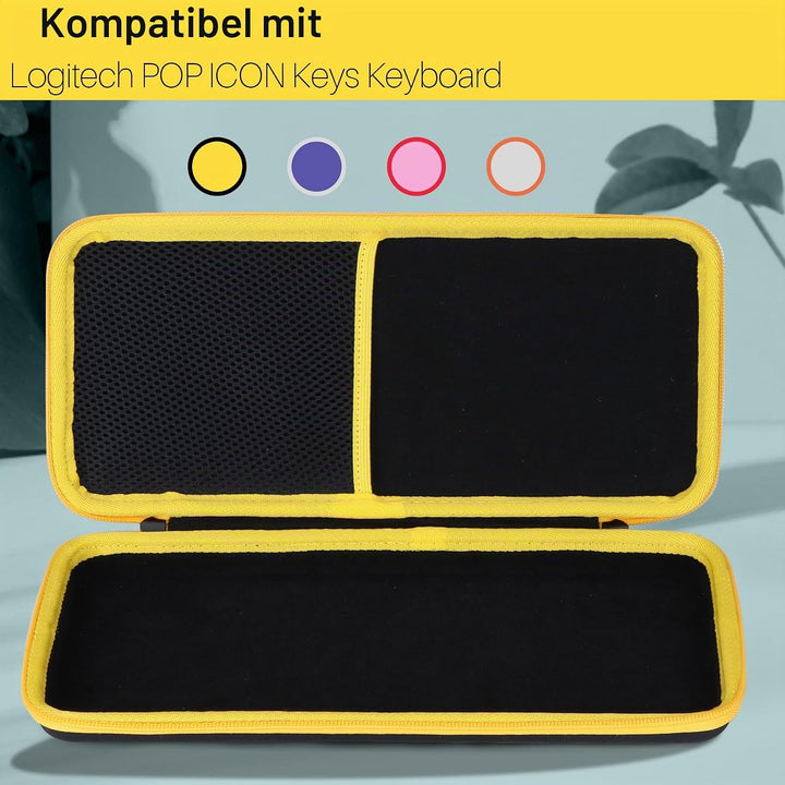 Lebakort Hart Schutz Hülle Etui Tasche für Logitech POP ICON Keys Tastatur | Hartschale, Weiches Inn