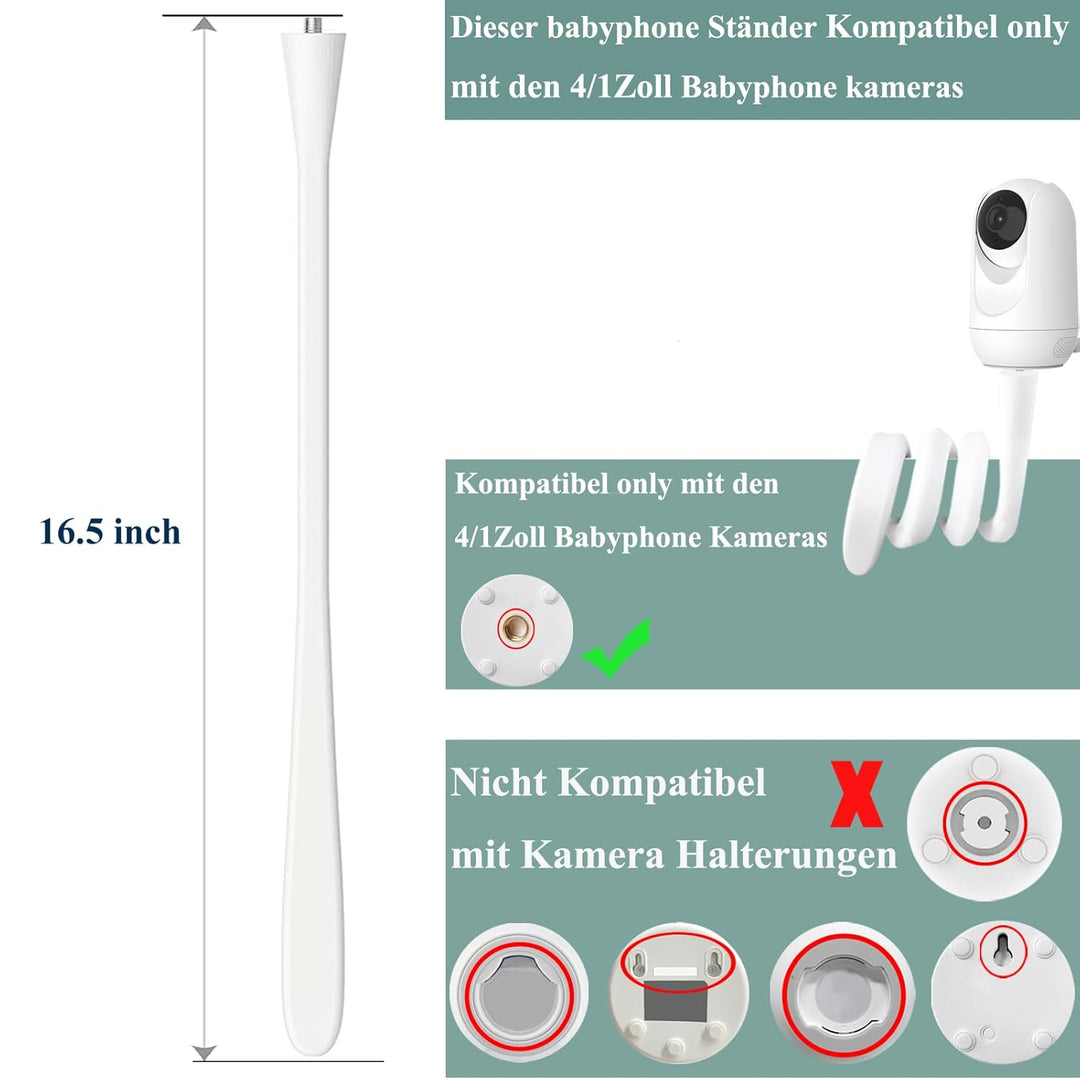 Derebir Babyphone Halterung kompatibel mit für GHB ‎5 Zoll/BOIFUN ‎Baby 6T/momcozy ‎BM01 /momcozy BM