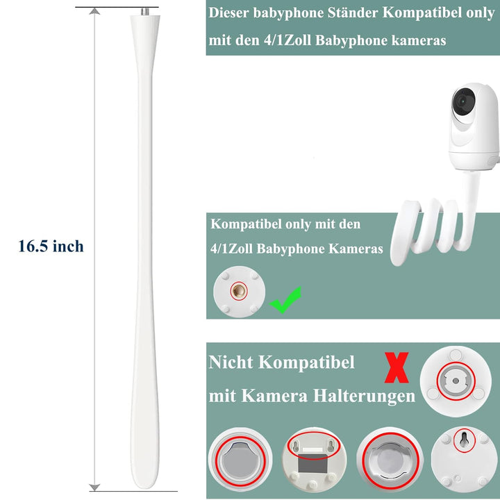 Derebir Babyphone Halterung kompatibel mit für GHB ‎5 Zoll/BOIFUN ‎Baby 6T/momcozy ‎BM01 /momcozy BM