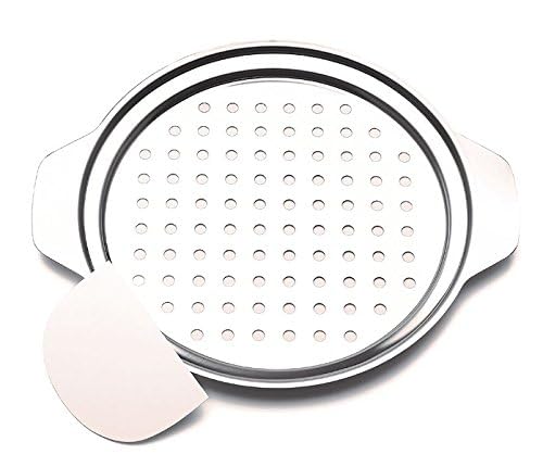 Goldspatz Spätzleblech Edelstahl, mit Schaber, für kurze Spätzle / Knöpfle, 28 cm - #2202