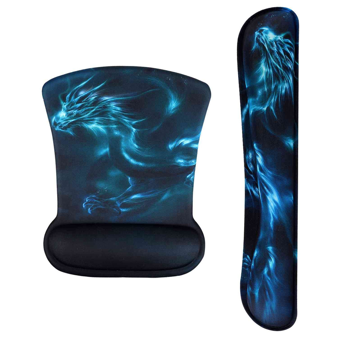 AOKSUNOVA Ergonomische Mauspad mit Handballenauflage Handgelenkauflage für Maus und Tastatur Mauspad