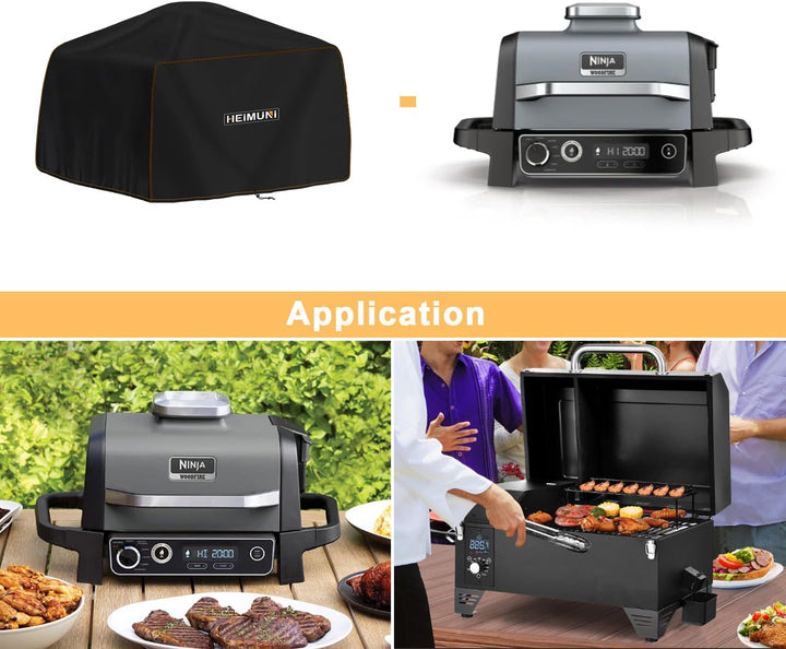 Grillabdeckung Wetterfest 61x48x34cm Grill Abdeckhaube Wasserdicht, Abdeckplane Grill Grillhaube UV-