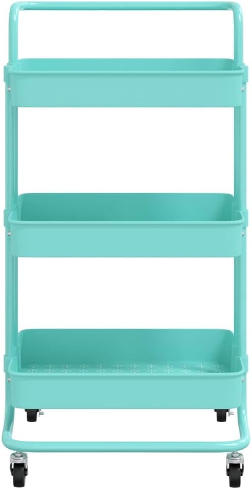 vidaXL Küchenwagen 3 Etagen Rollwagen Servierwagen Küchentrolley Abräumwagen Haushaltwagen Beistellw