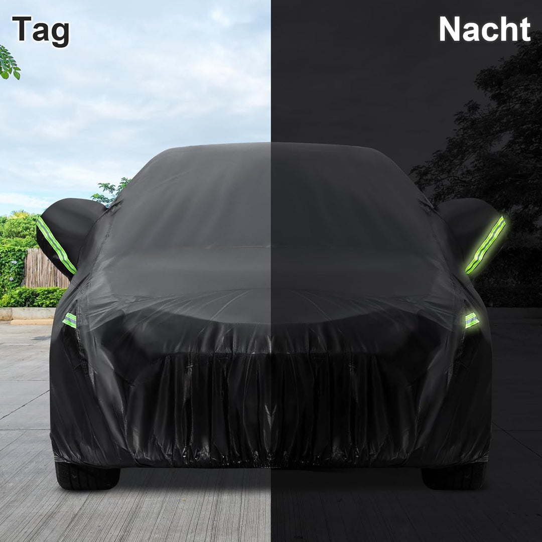 Sailnovo Autoabdeckung Wasserdicht,7 Schichten Coupé Autoplane Outdoor UV-Schutz Allwetter Universel