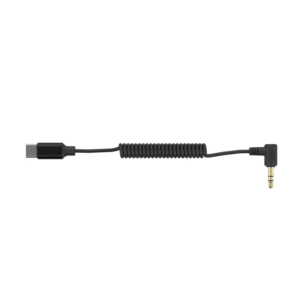 comica CVM-D-UC Mikrofonadapterkabel Ausgang Kabel für Mikrofone 3.5mm TRS auf USB-C Audio Kabel mit