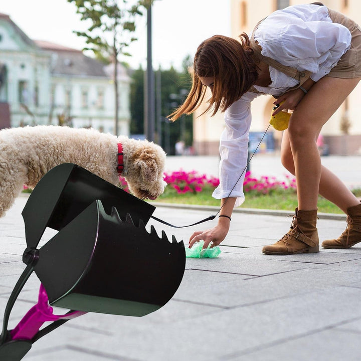 Pooper Scooper, Kotschaufel für Hunde, 420 g, Schaufel für Hundekot, mittelgross und gross Pink, Pin