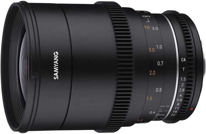 Samyang 23010 MF 35mm T1,5 VDSLR MK2 MFT – lichtstarkes T1,5 Weitwinkel Cine- und Video Objektiv für