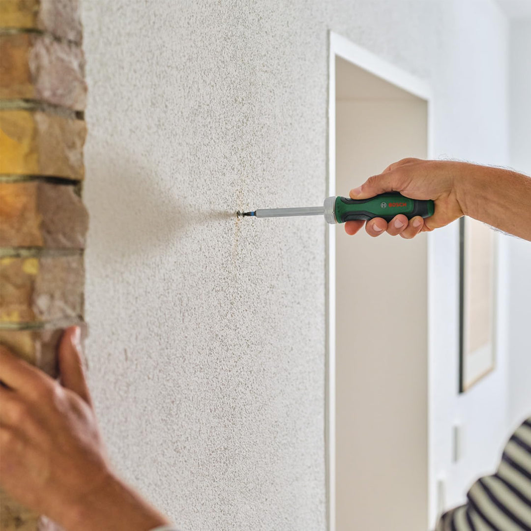 Bosch Bit-Ratschenschraubendreher (Ratschenschraubendreher mit hohem Drehmoment für effizientes Schr