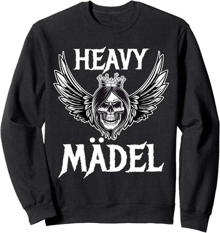 Heavy Mädel Metal Fan Rocker Biker Heavy Metal Fan Geschenk Sweatshirt