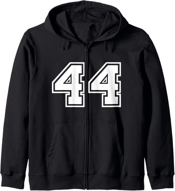 Team Jersey Nummer #44 Sportgeschenk Kapuzenjacke