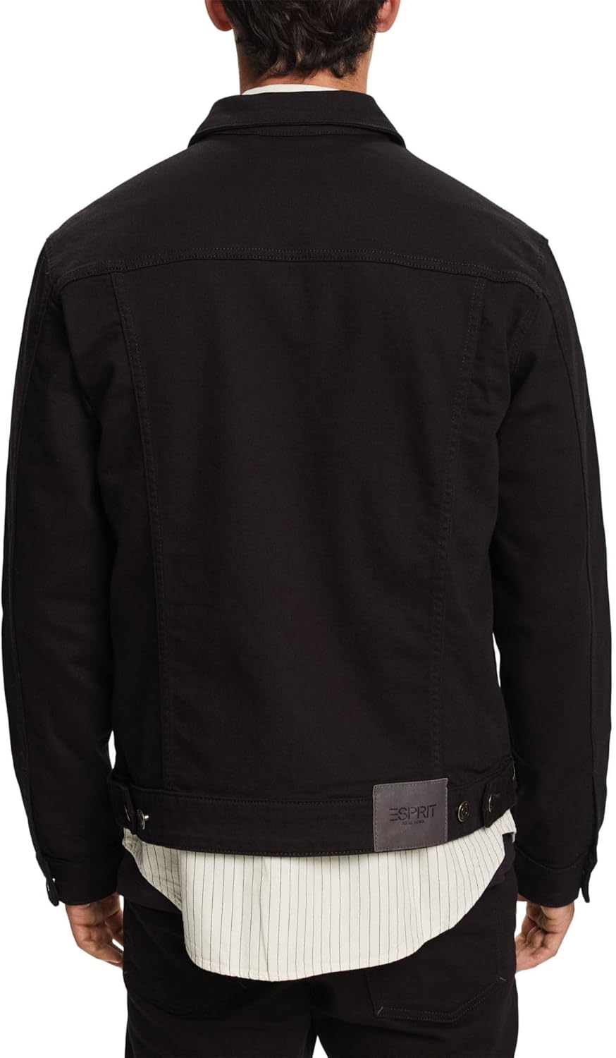 ESPRIT Truckerjacke aus Baumwolle XS Black Rinse, XS Black Rinse