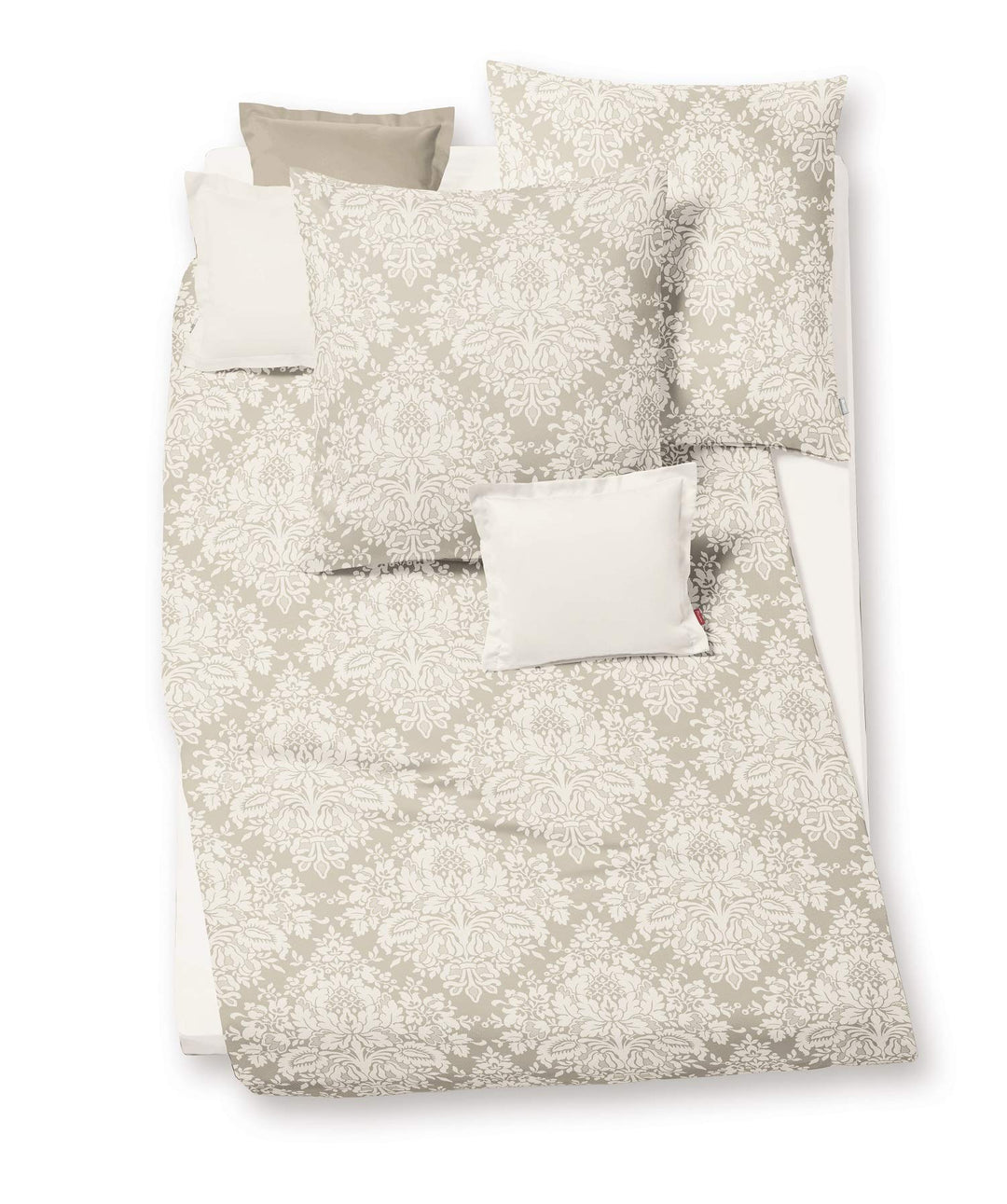 Fleuresse Bettwäsche Flanell buntgewebt beige-creme Grösse 135x200 cm (80x80 cm) 135x200cm Bettwäsch