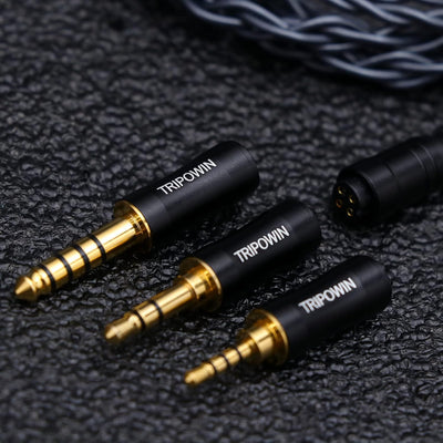 Tripowin Noire 4 Core 24AWG OCC Upgraded HiFi Audio Cable with Detachable 3-in-1 2.5mm/3.5mm/4.4mm P