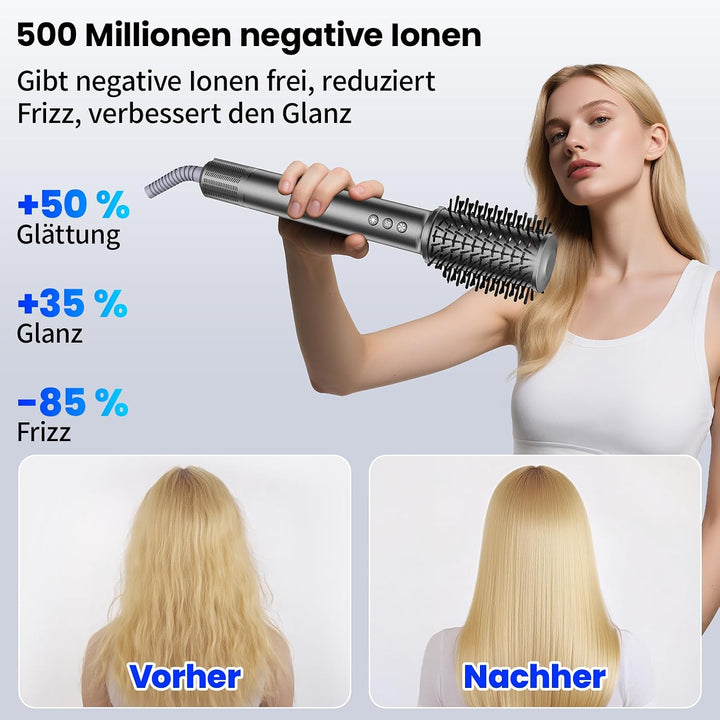 MANKIW 5 in 1 Airstyler Set,Heissluftstyler &amp; Warmluftbürste mit 110.000 U/Min Hochgeschwindigkeitsm
