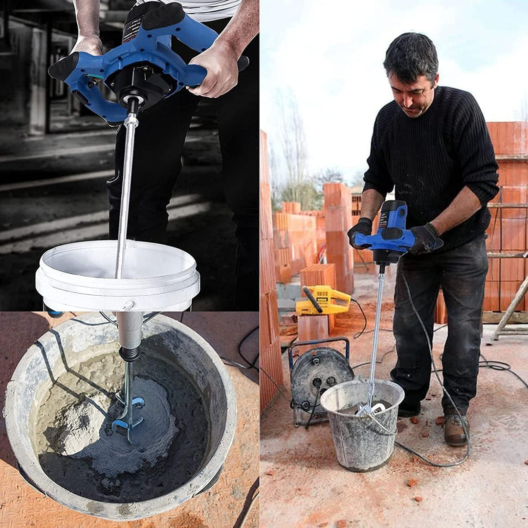 2600W Rührwerk Farb-Mörtelrührer Betonrührer,6 Variable Geschwindigkeiten, M14 Spiralstange Rührer f