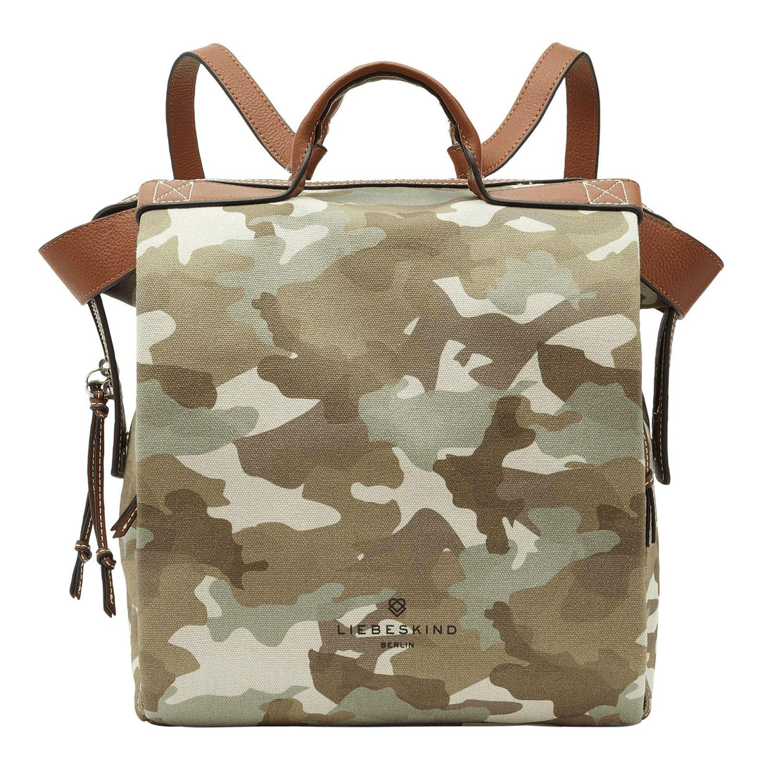 Liebeskind Berlin GRAY CANVAS backpack, Large (HxBxT 38.5cm x 28cm x 14.5cm)