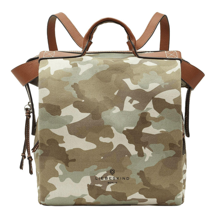 Liebeskind Berlin GRAY CANVAS backpack, Large (HxBxT 38.5cm x 28cm x 14.5cm)