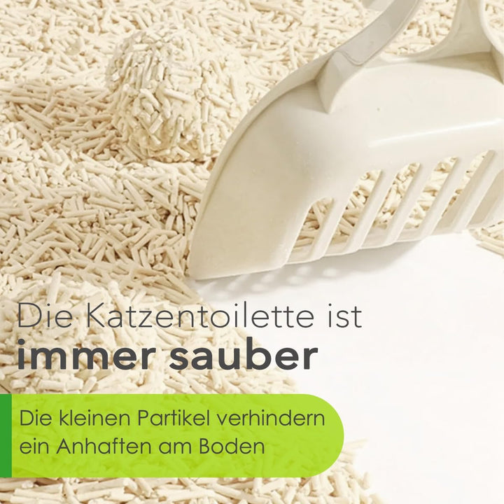 Tofu Katzenstreu, 100% natürlich, Innovative Klumpstreu, geruchsfrei, komplett wasserlöslich， biolog