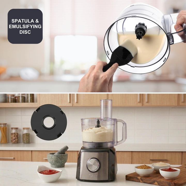 BLACK+DECKER BXFPA1200E - Küchenmaschine, 1.200W, Behälter 1,5l, 2 Geschwindigkeitsstufen/Turbofunkt