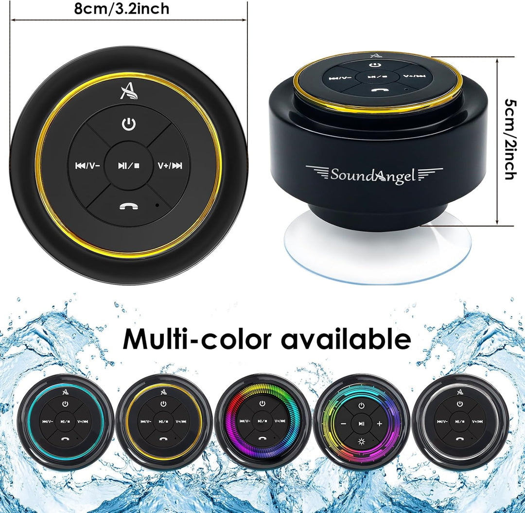 Xleader, Verbesserter Dusch-Lautsprecher, zertifizierter IPX7 wasserdichter Bluetooth-Lautsprecher m