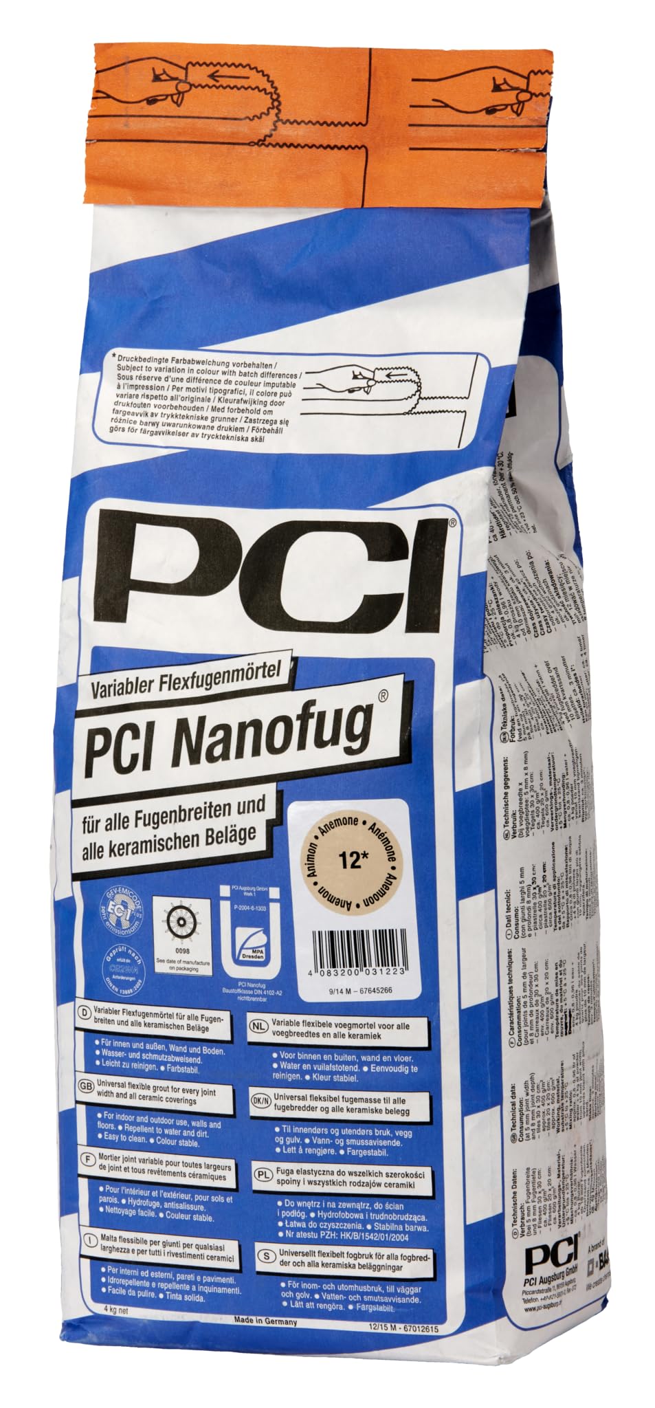 PCI Nanofug 4 kg, versch. Farben Dunkelbraun