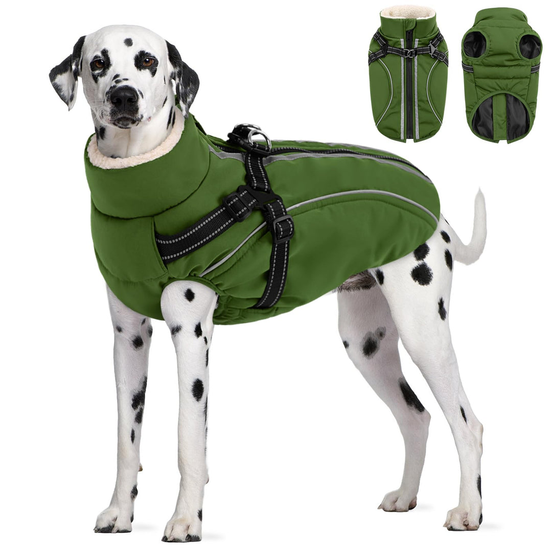 Hundemantel Hundejacke Warm Wintermantel mit Reissverschluss Winddichte & Winddichte mit Reflektorst