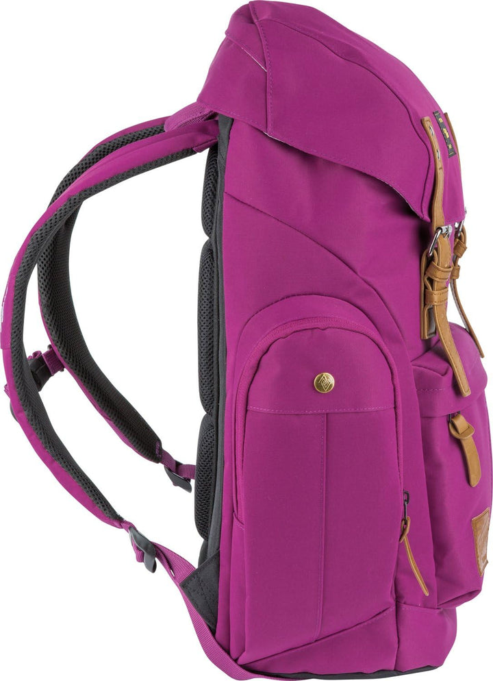 Daypacker Alltagsrucksack im Retro Look mit Gepolstertem Laptopfach, Schulrucksack, Wanderrucksack o