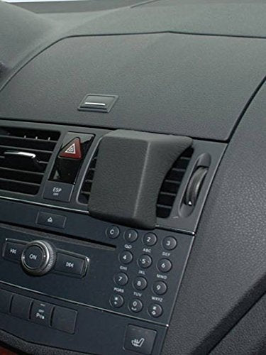 KUDA 291775 Halterung Kunstleder schwarz für Mercedes C-Klasse (W204/S204) 04/2007 bis 04/2010, 2917