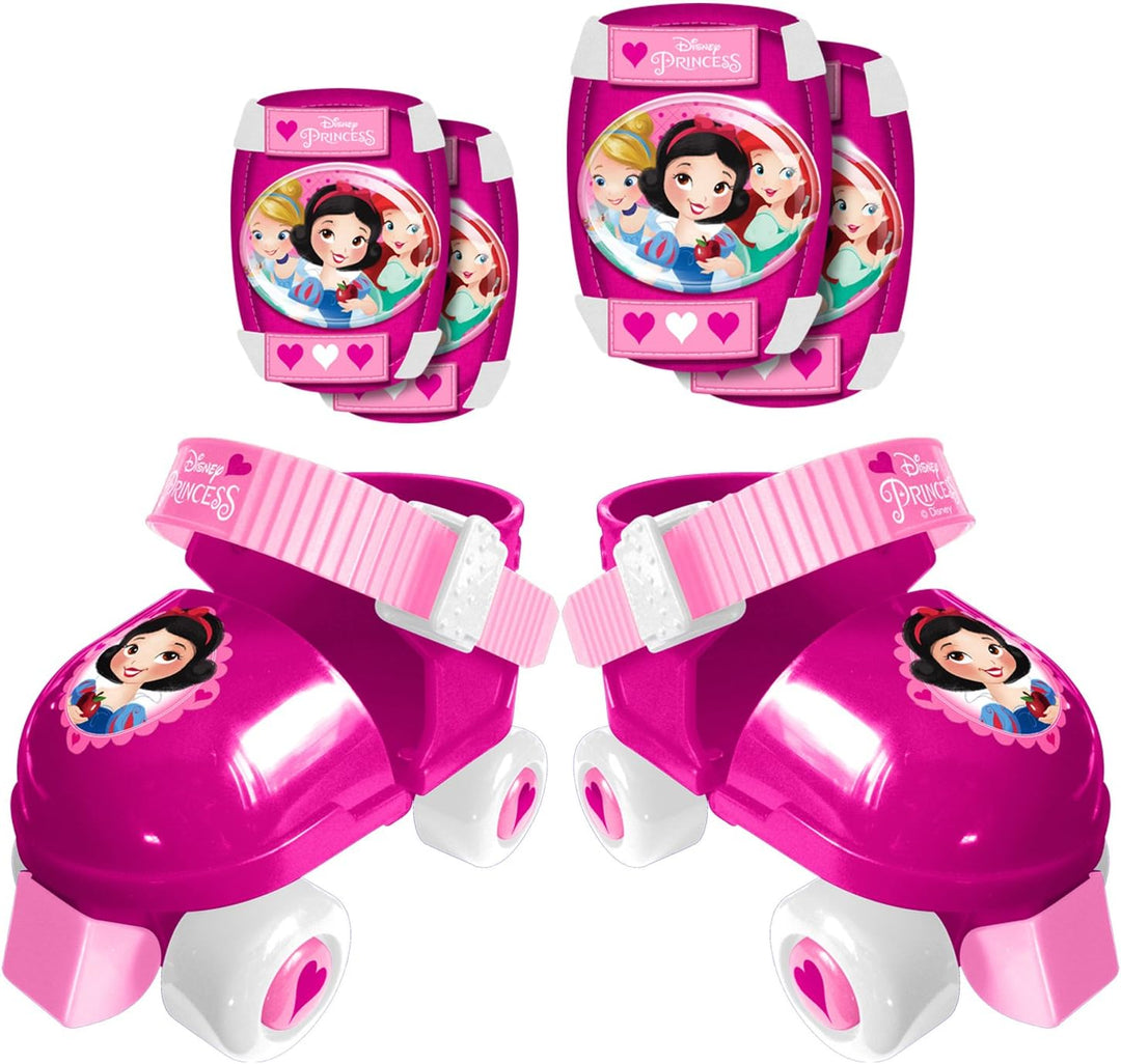 ROLLER SKATES sizes 23/27 + ELLBOGEN und KNIESCHÜTZER DISNEY PRINCESS DISNEY PRINCESS 23/27 LIGHT PI
