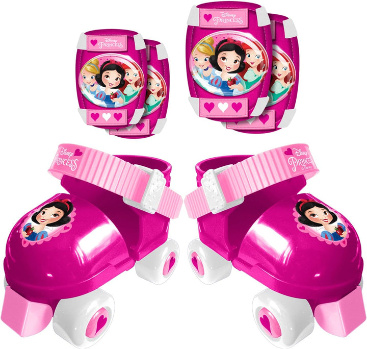 ROLLER SKATES sizes 23/27 + ELLBOGEN und KNIESCHÜTZER DISNEY PRINCESS DISNEY PRINCESS 23/27 LIGHT PI