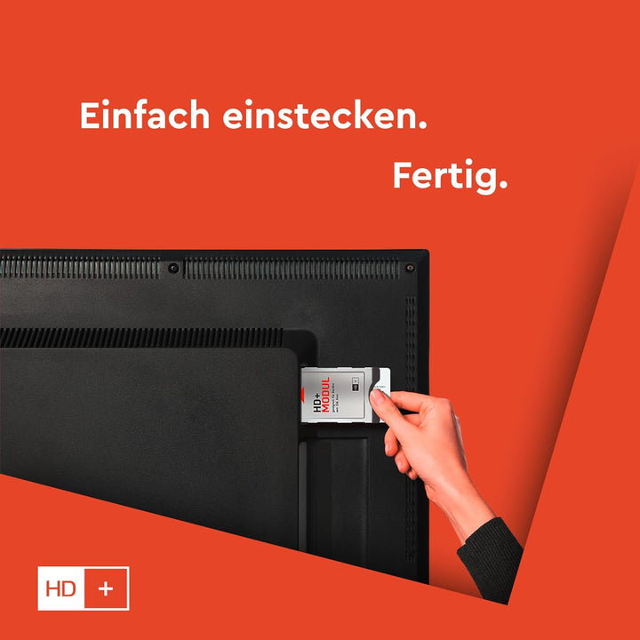 HD+ Karte für Satelliten-TV | 12 Monate Verlängerung | Für HD+ Modul & Receiver | 25 Privatsender, 3