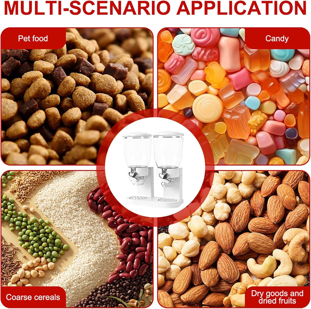 LUPATDY 2er Pack Müslispender 2L, Aufbewahrungsbox Küche Organizer mit Deckel, Cereal Dispenser für