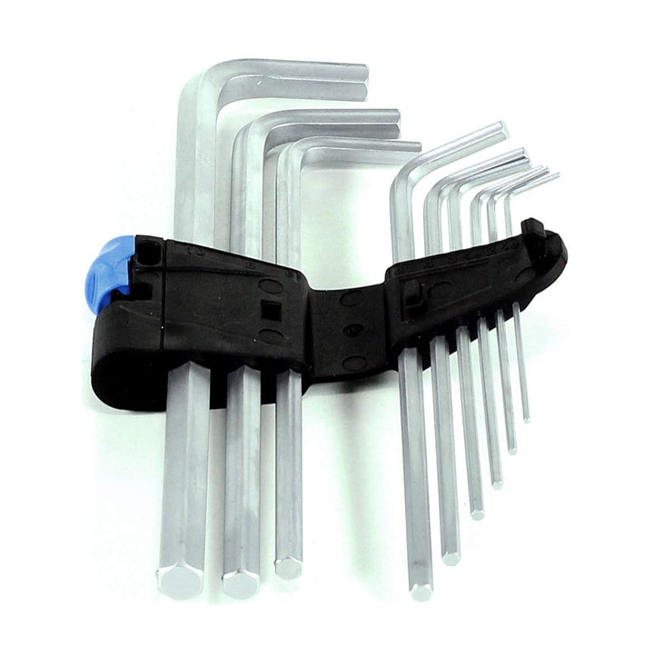 Wera 05022130001 950/9 L Hex-Plus HF 1 Winkelschlüsselsatz, metrisch, gestellverchromt, mit Haltefun