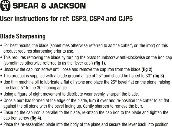 Spear & Jackson CJP5 Tischler-Doppelhobel Nr. 5