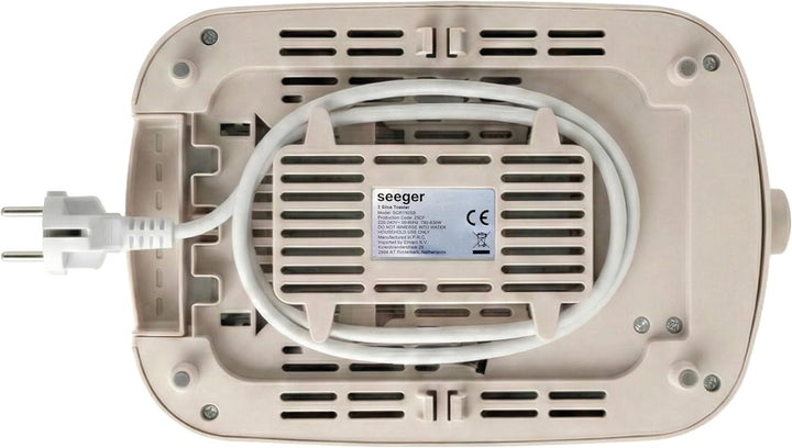 Seeger Toaster, 2 scheiben, 7 bräuningsstufen, Liftfunktion, Krümelschublade, Beige, 930 Watt, SGR15