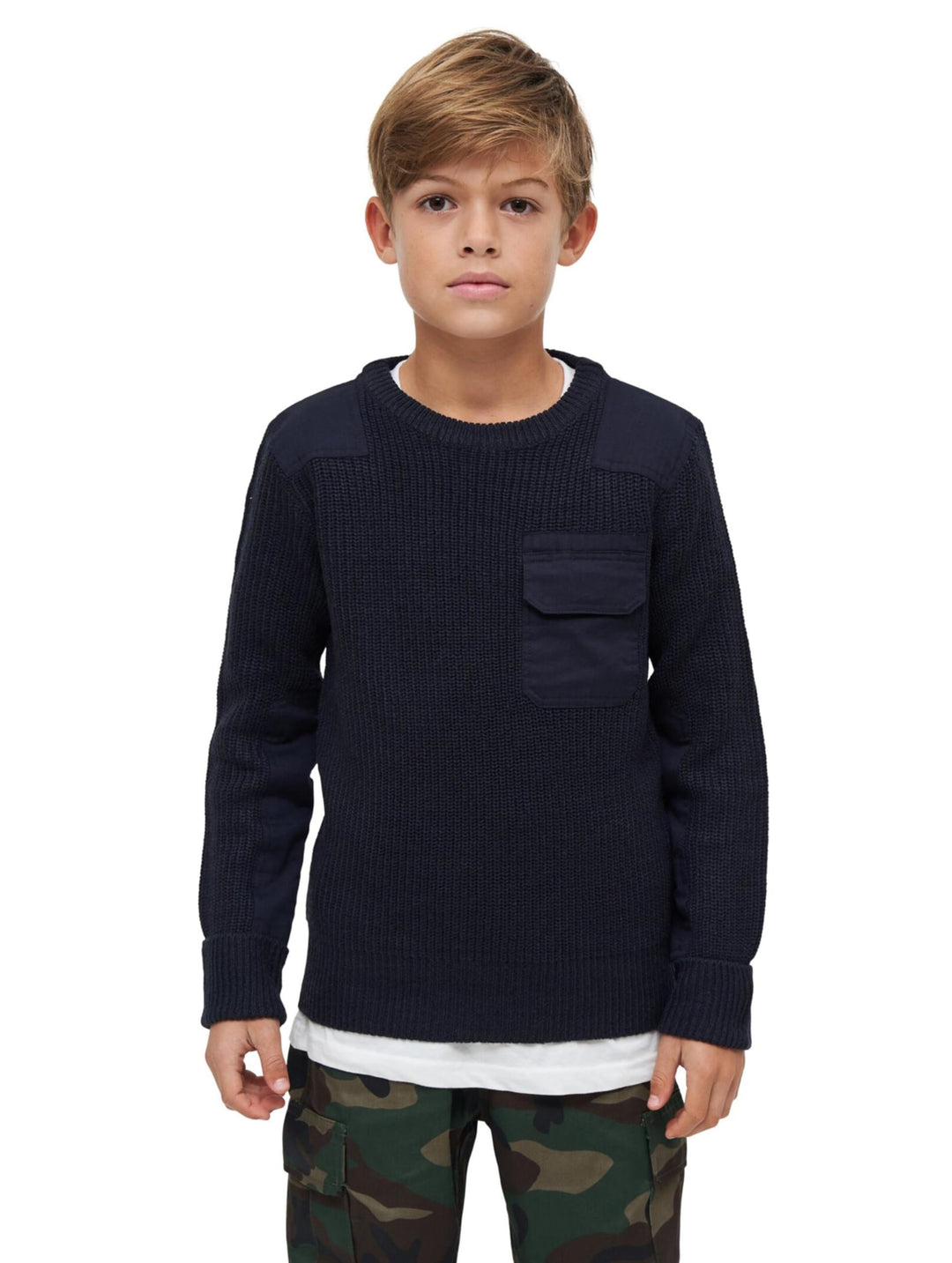 Brandit Kids BW Pullover, Grössen 122 bis 176 130-134 Navy, 130-134 Navy
