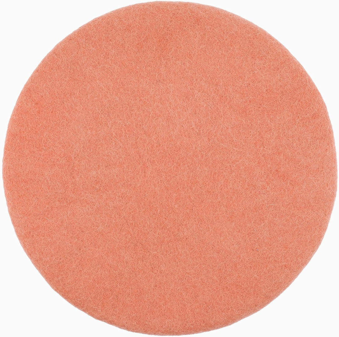 myfelt Flache Filz-Sitzauflage/Stuhlauflage - Lea - rund, 36 cm, Lachsfarben, Lachsfarben