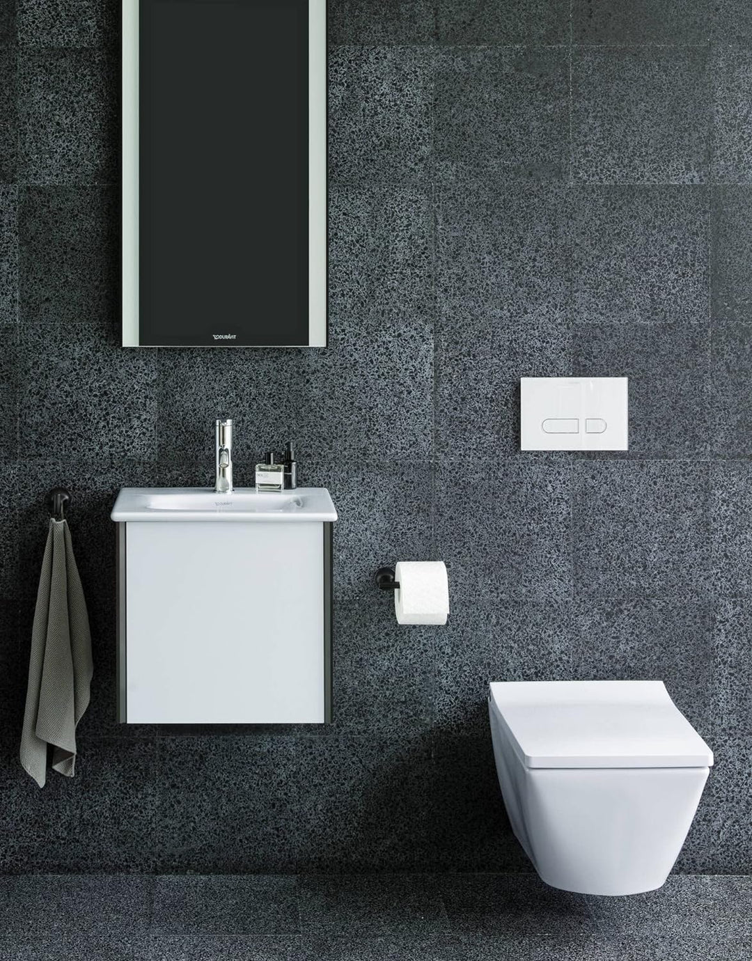Duravit Handtuchhaken Starck T, Wandmontage, Schwarz Matt für 1 Handtuch Schwarz Matt, für 1 Handtuc