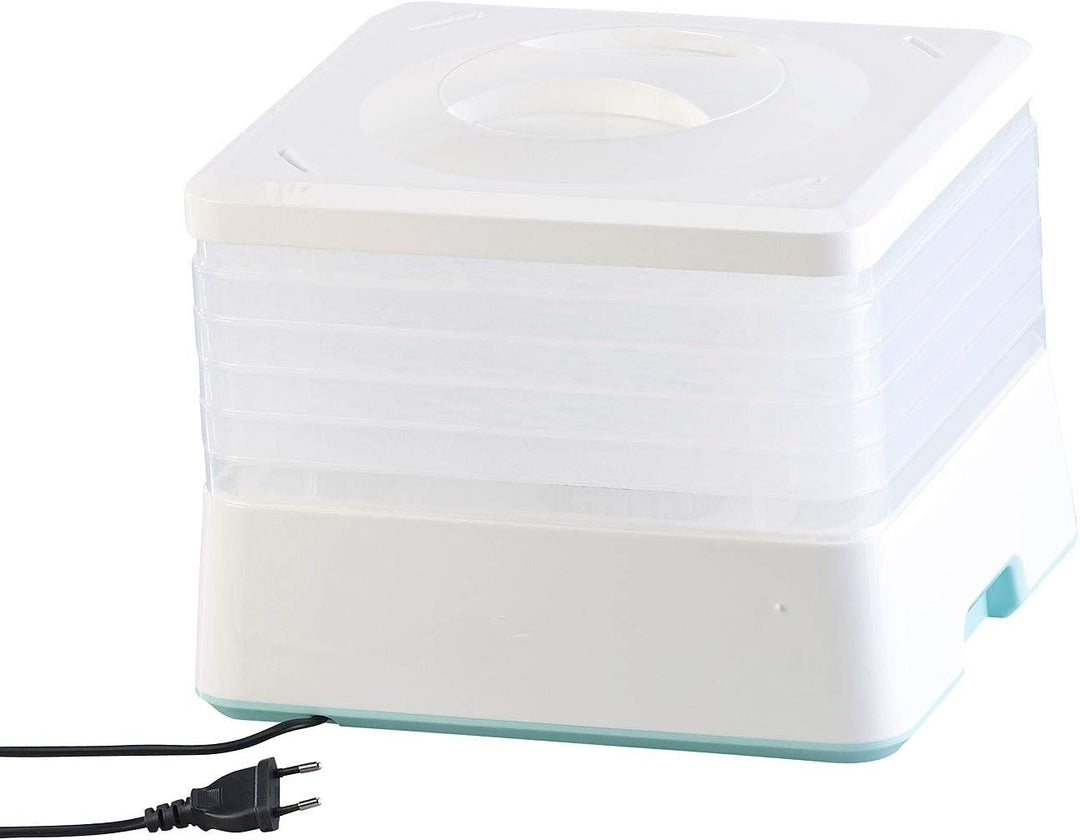 Rosenstein & Söhne Dörrgerät: Dörrautomat mit 5 Dörr-Einsätzen & 24-Stunden-Timer, 35-70 °C, 250 W