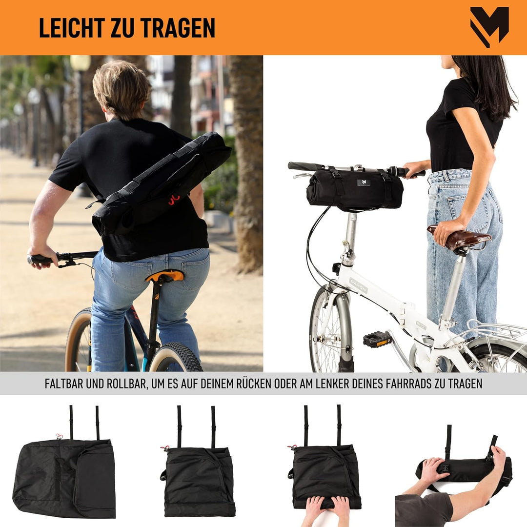 lamaki Fahrrad Transporttasche XL für Klappfahrrad 14-20 Zoll - Universalgrösse kompatibel mit Bromp