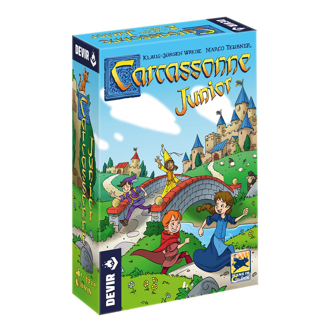 Devir - Carcassonne Junior Tischset, Mehrfarbig, 27,5 x 6,5 x 19 cm (BGCARJTR)