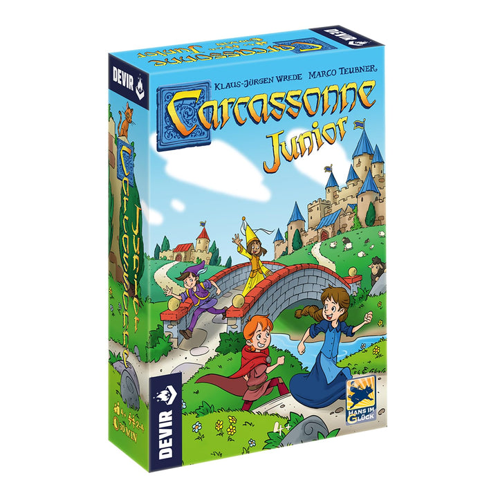 Devir - Carcassonne Junior Tischset, Mehrfarbig, 27,5 x 6,5 x 19 cm (BGCARJTR)