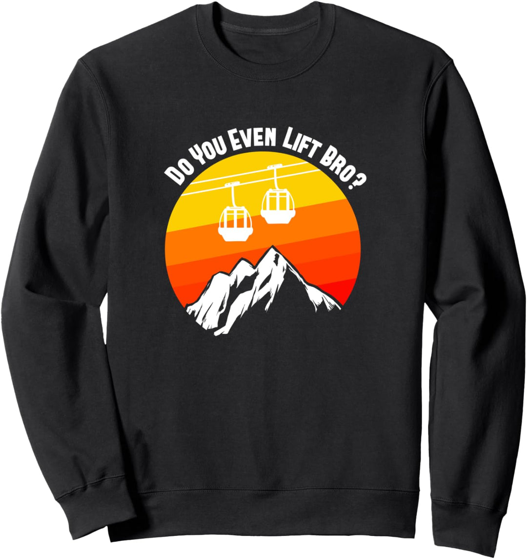 Ski Lift Geschenk für Skifahrer und Snowboarder Sweatshirt