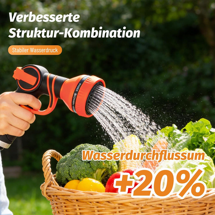 Schlauchbox RollUp 30 m – 180° Schwenkbare Schlauchtrommel, Flexible Bewässerung für Grosse Gärten,