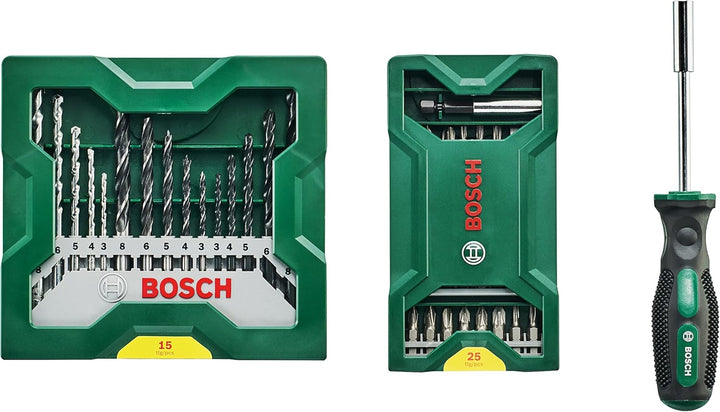 Bosch Home and Garden Akkuschrauber UniversalDrill 18V-60 (1 Akku, 18 Volt System, im Koffer) + 25 +