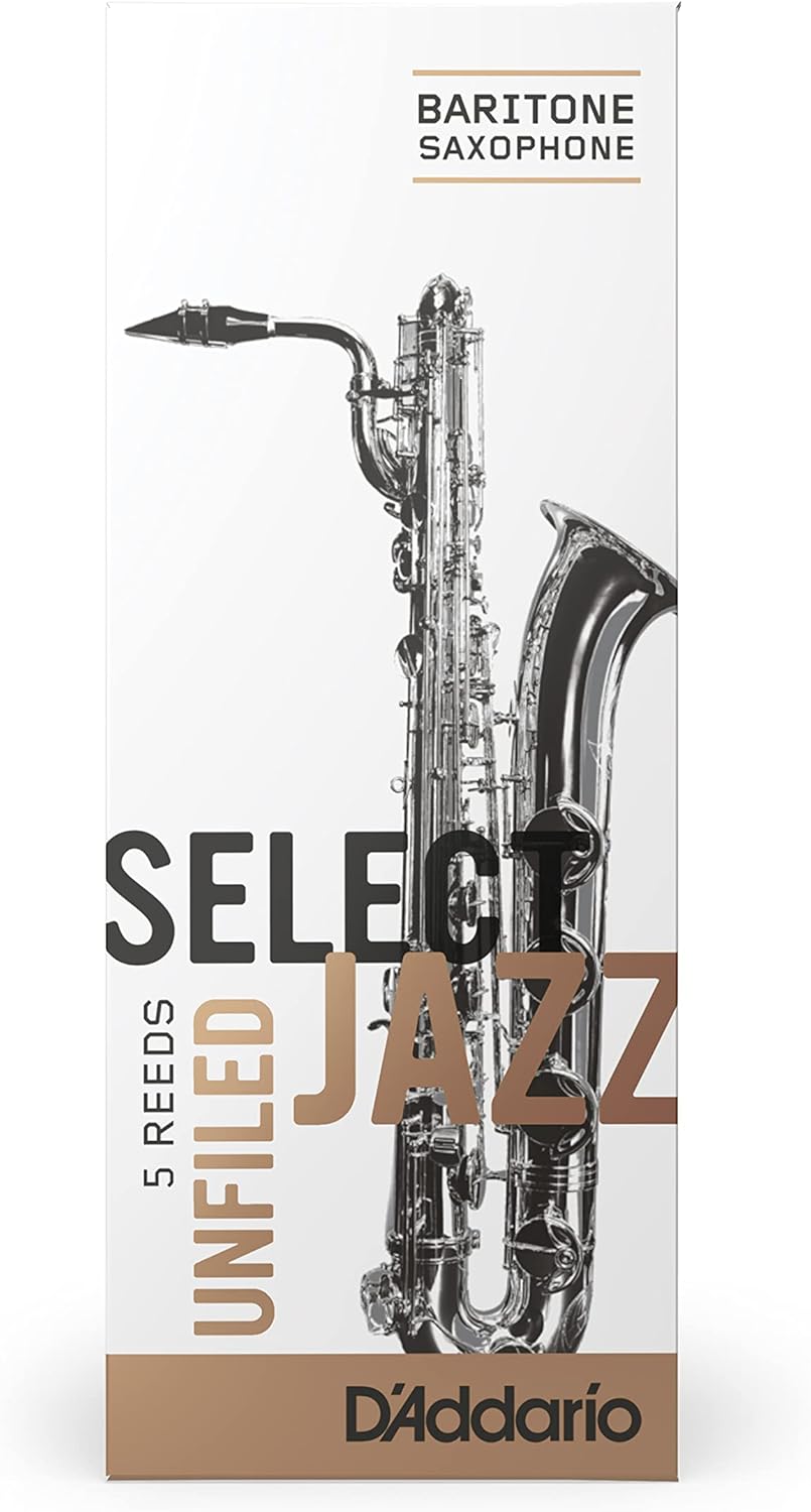 Select Jazz unfiled Blätter für Baritonsaxophon Stärke 4 Hard (5 Stück) 4 Fest UnGefeilt, 4 Fest UnG