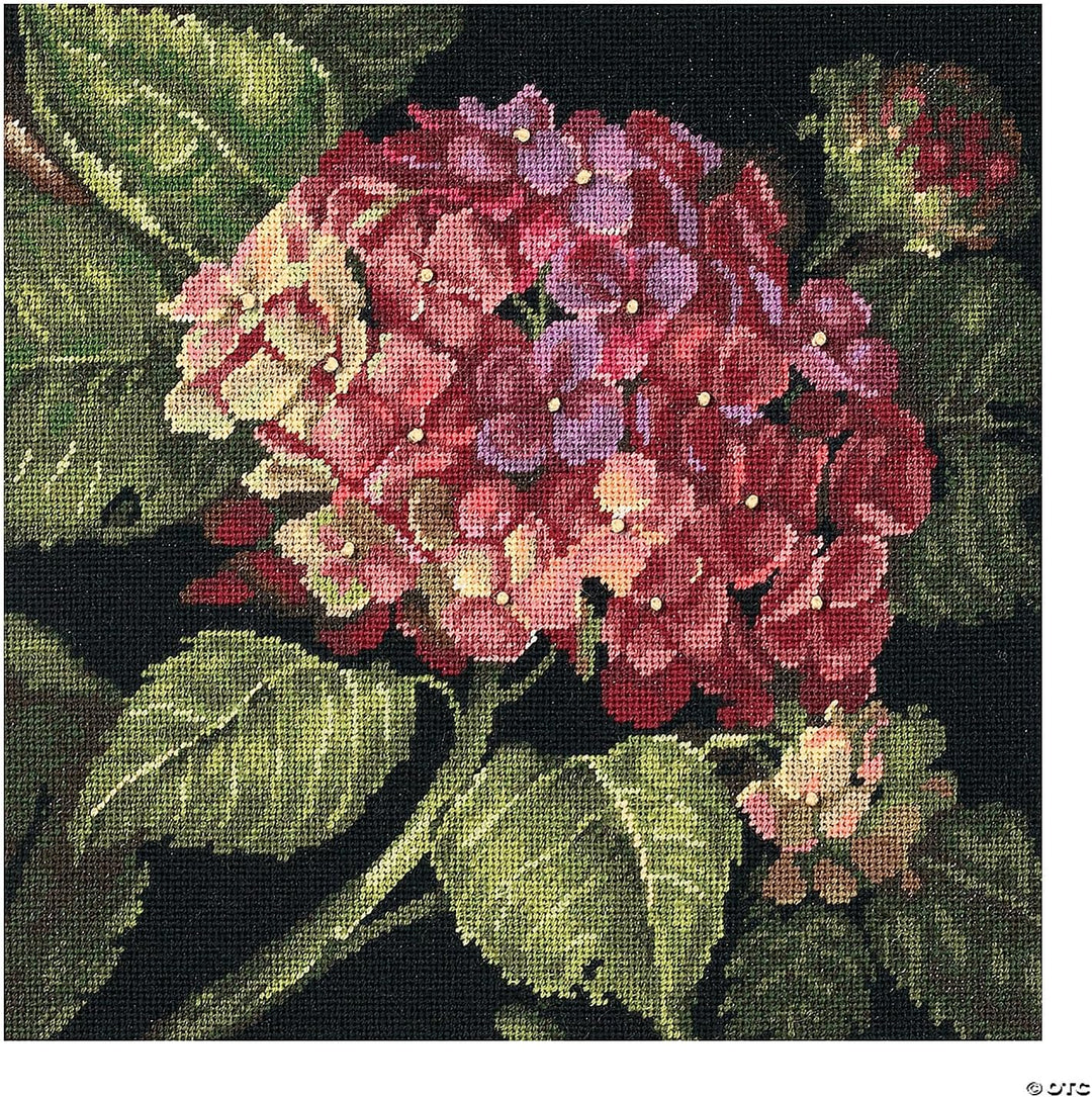 DIMENSIONS Zählmusterpackung mit Zählmuster, verschieden, 35 x 35 x 0.1 cm Hortensie Bloom, Hortensi