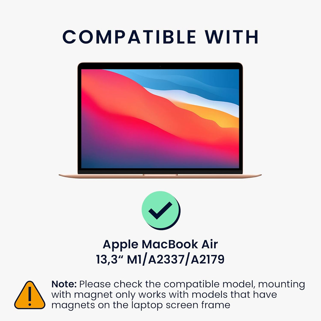 kwmobile Sichtschutzfolie für Apple MacBook Air 13.3" M1 A2337 A2179 Folie - Blickschutzfolie Privac