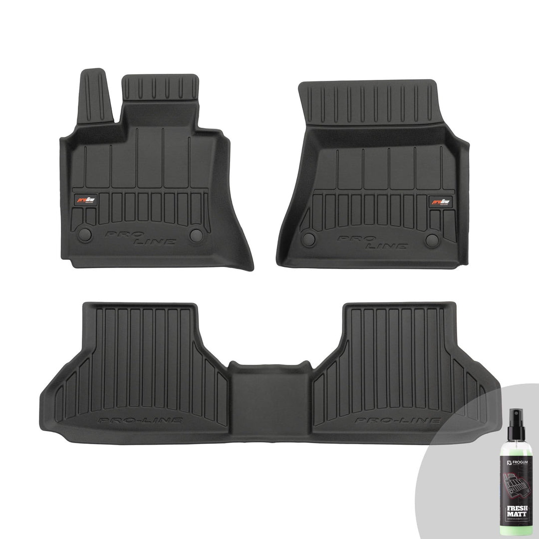 FROGUM ProLine 3D Gummimatten Exklusiven Auto Fussmatten Autofussmatten für BMW X6 E71 2007-2014 | D