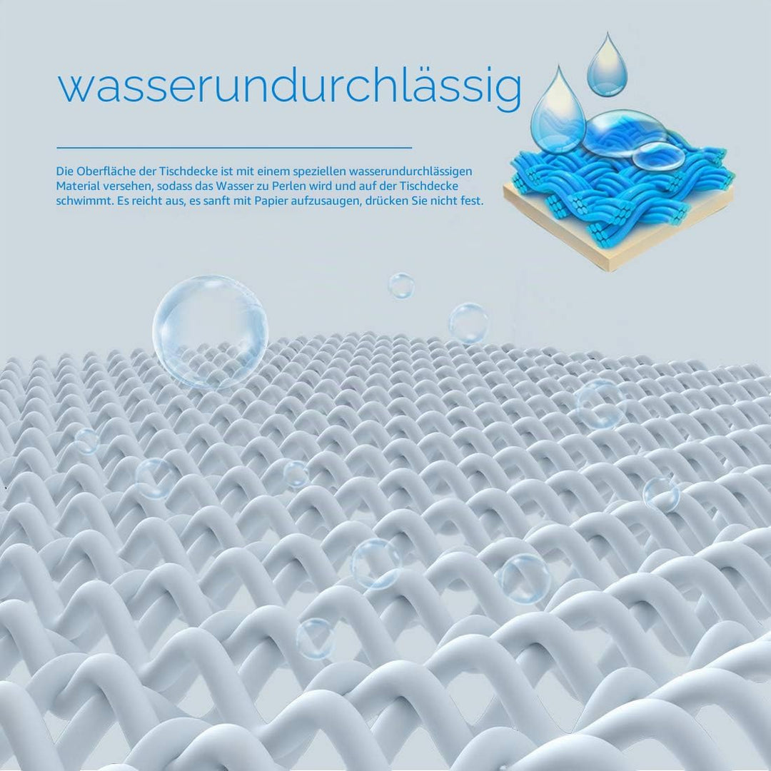 WAITER TREE Tischdecke leinen Hochwertig Tischdecke Abwaschbar Tischtuch Pflegeleichte Tischdecke Le